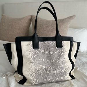 Chloé East West Alison Black/Bone Tote